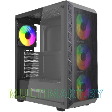 Корпус Powercase Mistral S4B Tempered Glass CMSB-L4